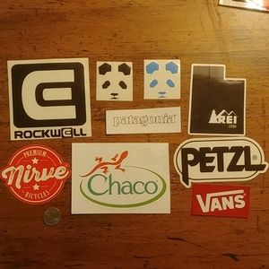 Outdoor Sticker Pack - Patagonia, Chaco, and More!